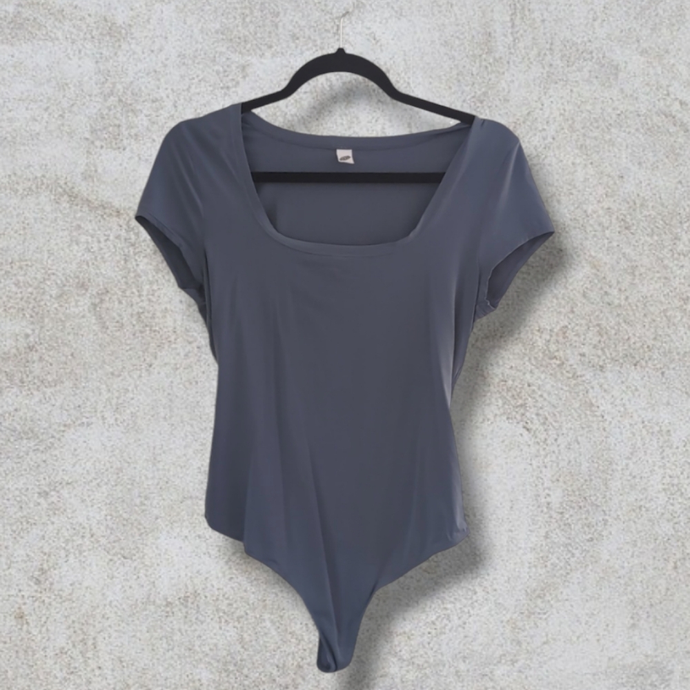 Parade Square/Scoop Bodysuit - Gray - Picture 1 of 4